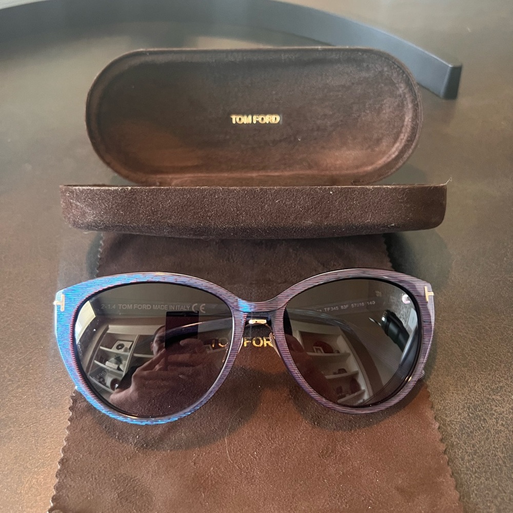 Tom Ford Gina Sunglasses, Purple Iridescent